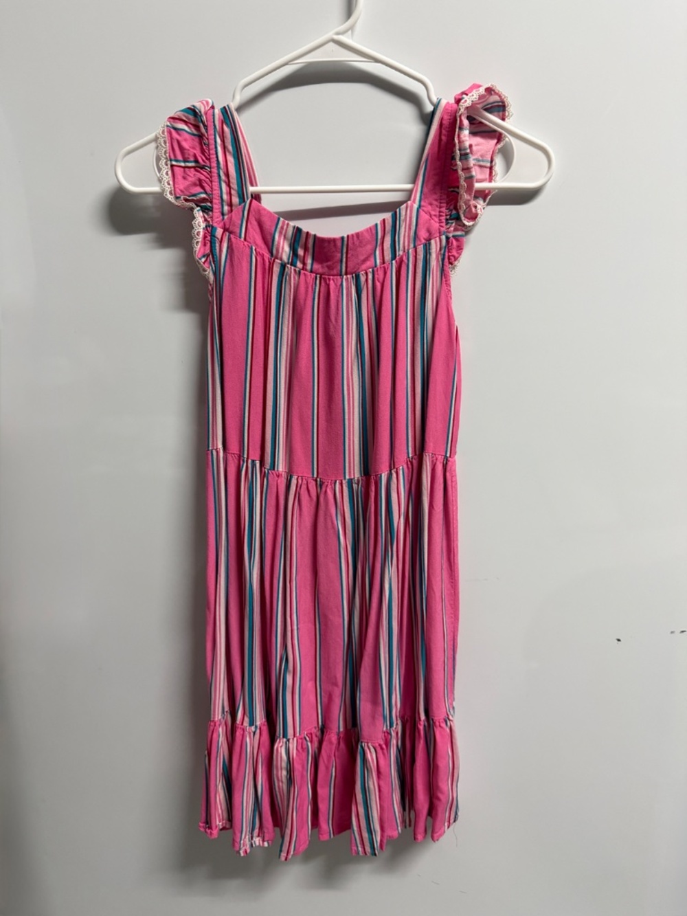 Childrens Girl Striped Summer Play Dress